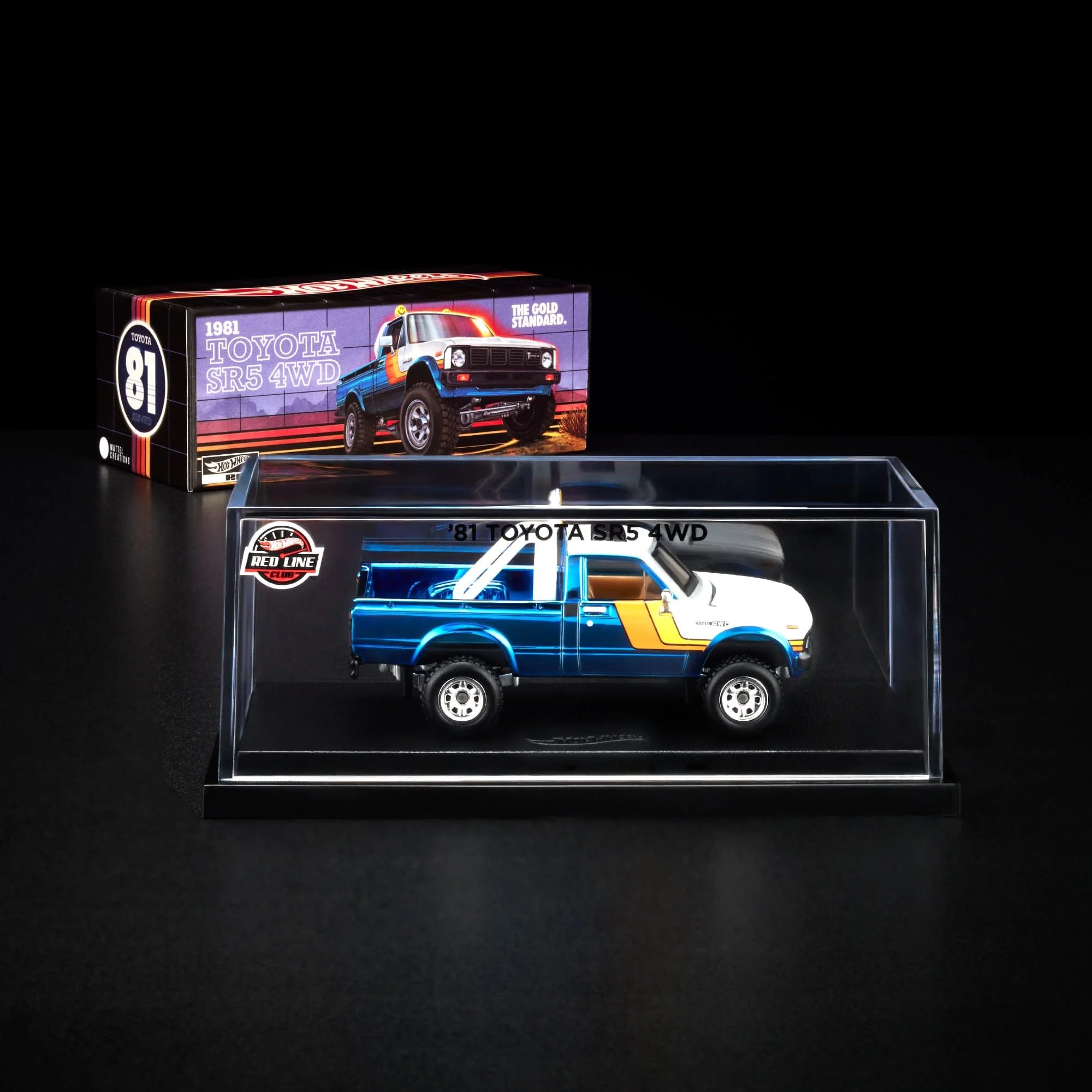Hot Wheels RLC '81 Toyota SR5 4WD Pickup Truck, Spectraflame Ice